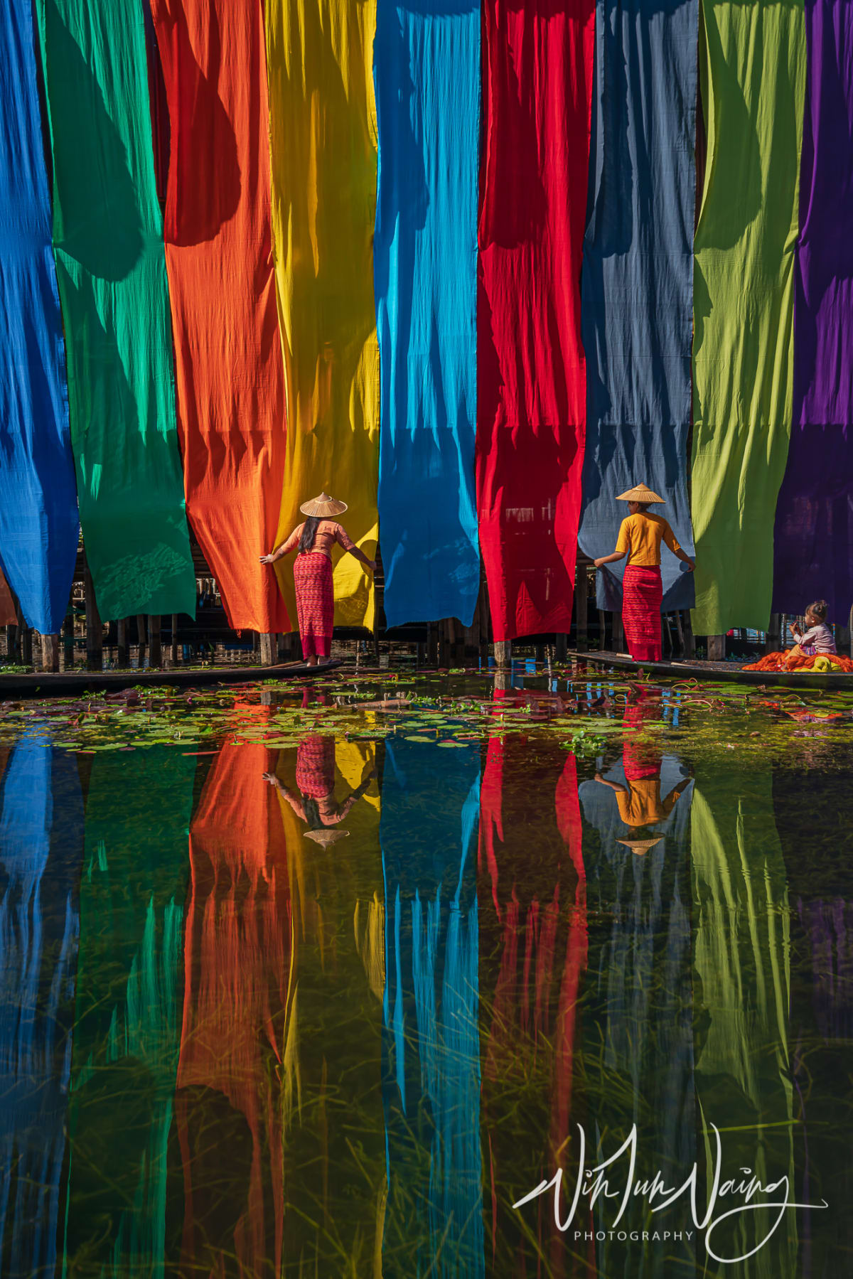 Colorful Lotus Fabric — View 08