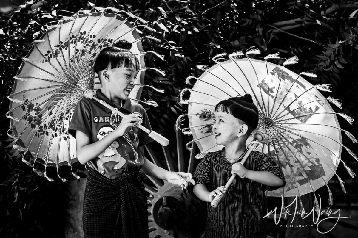 Burmese People with Thanaka — View 08