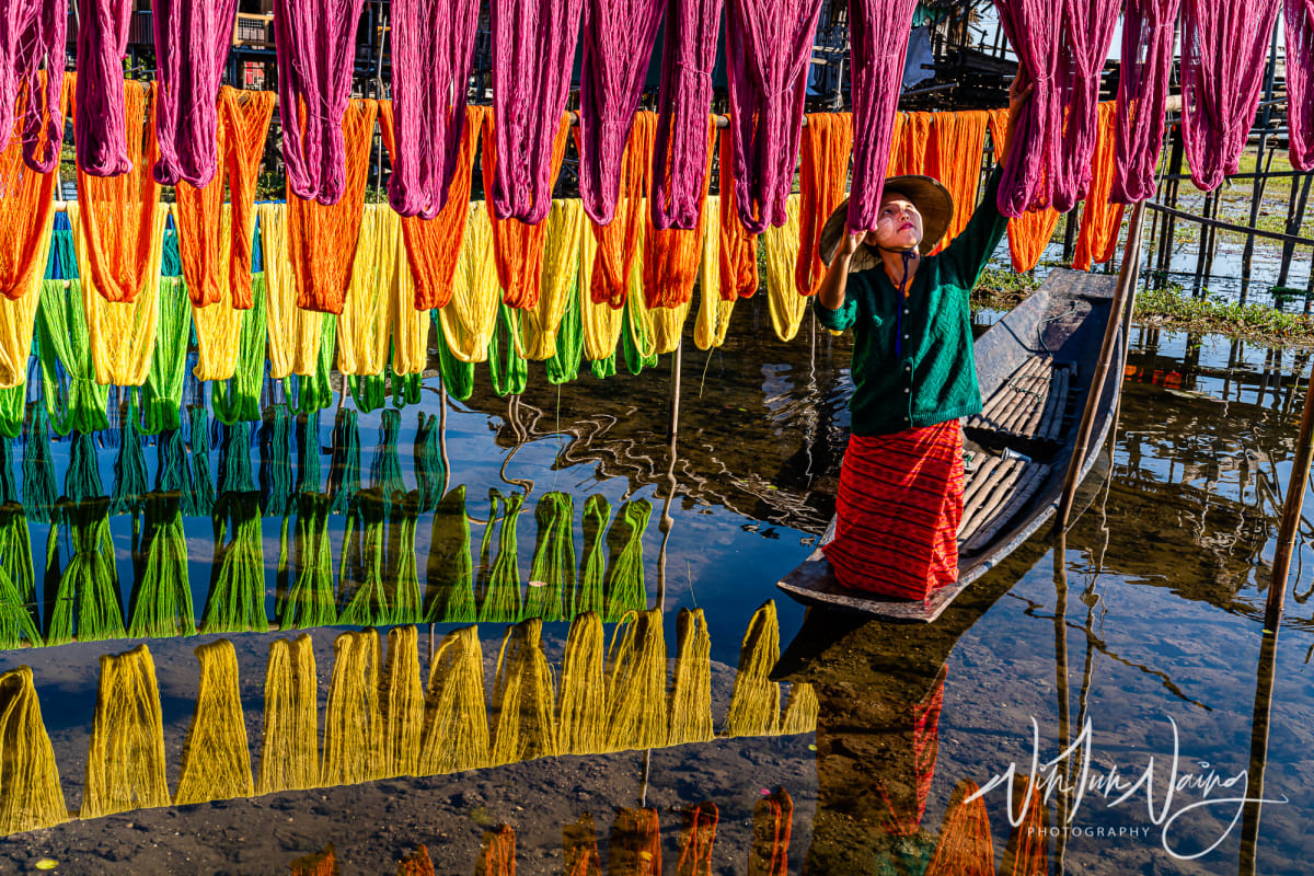 Colorful Lotus Fabric — View 09