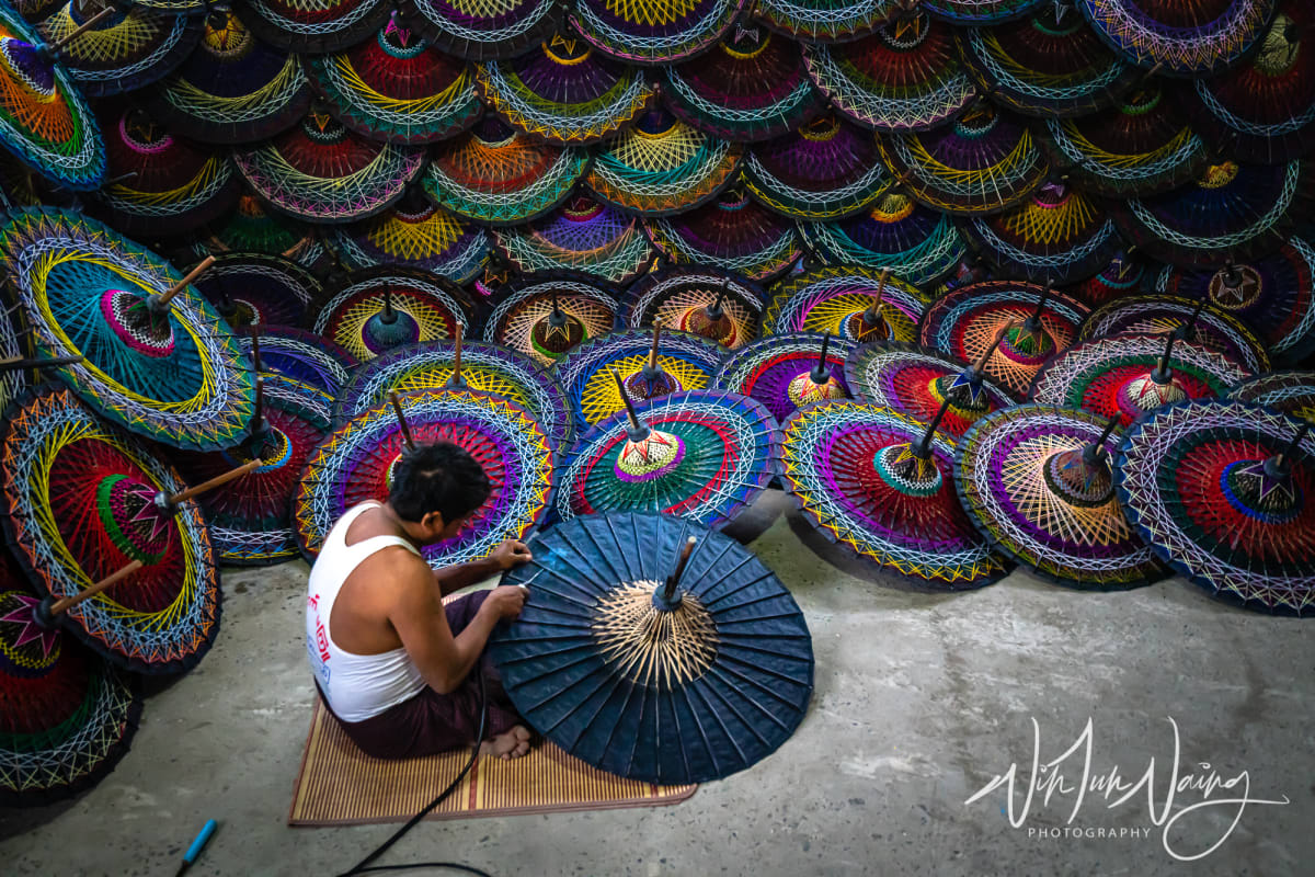 Myanmar Traditional Umbrellas — View 03