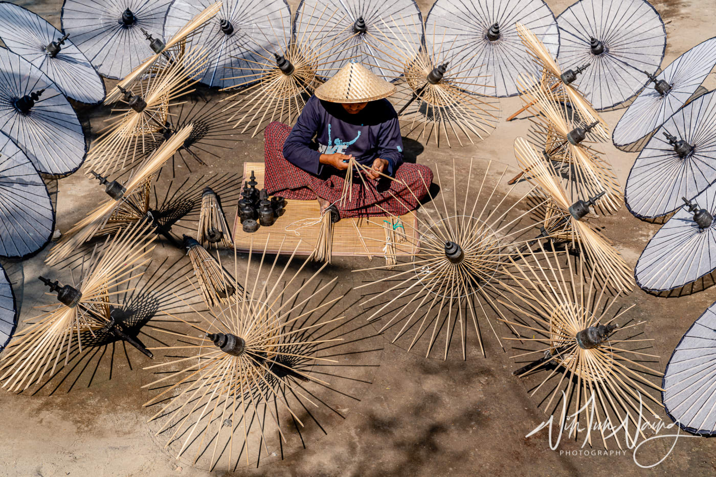 Myanmar Traditional Umbrellas — View 02