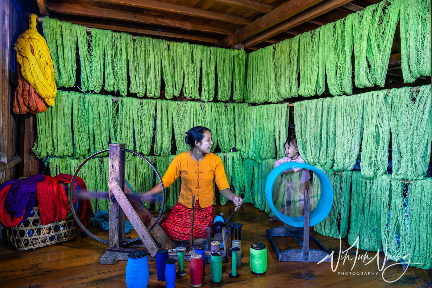 Colorful Lotus Fabric — View 02