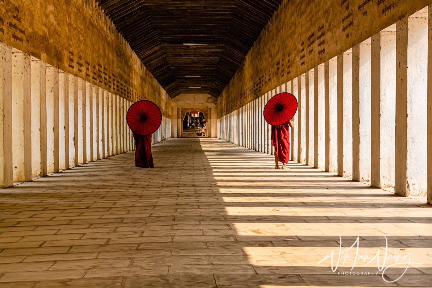 Two Novices Walking at Ancient Bagan