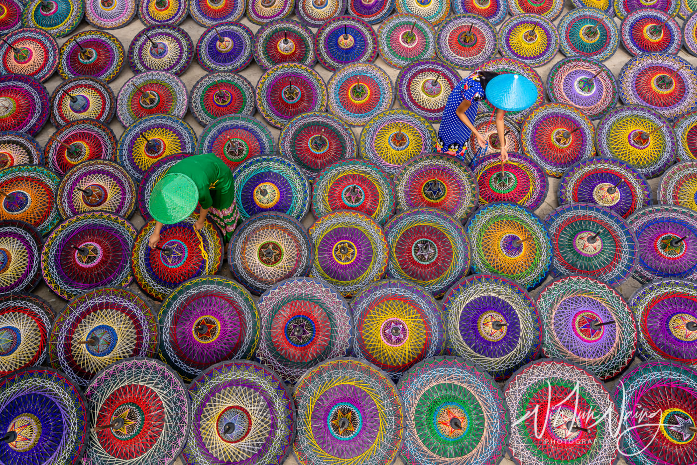 Myanmar Traditional Umbrellas