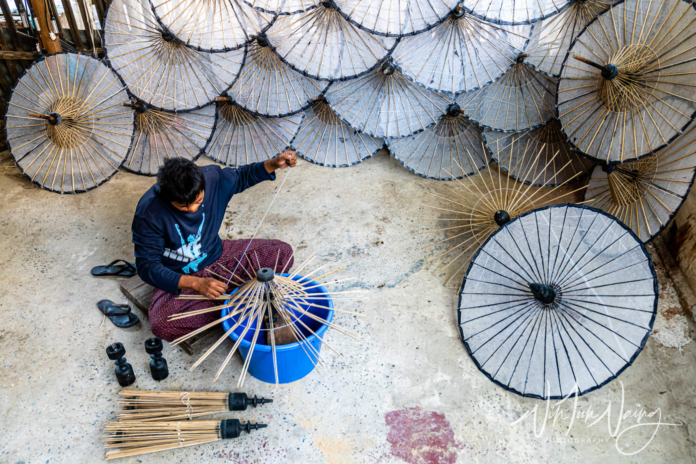 Myanmar Traditional Umbrellas — View 04