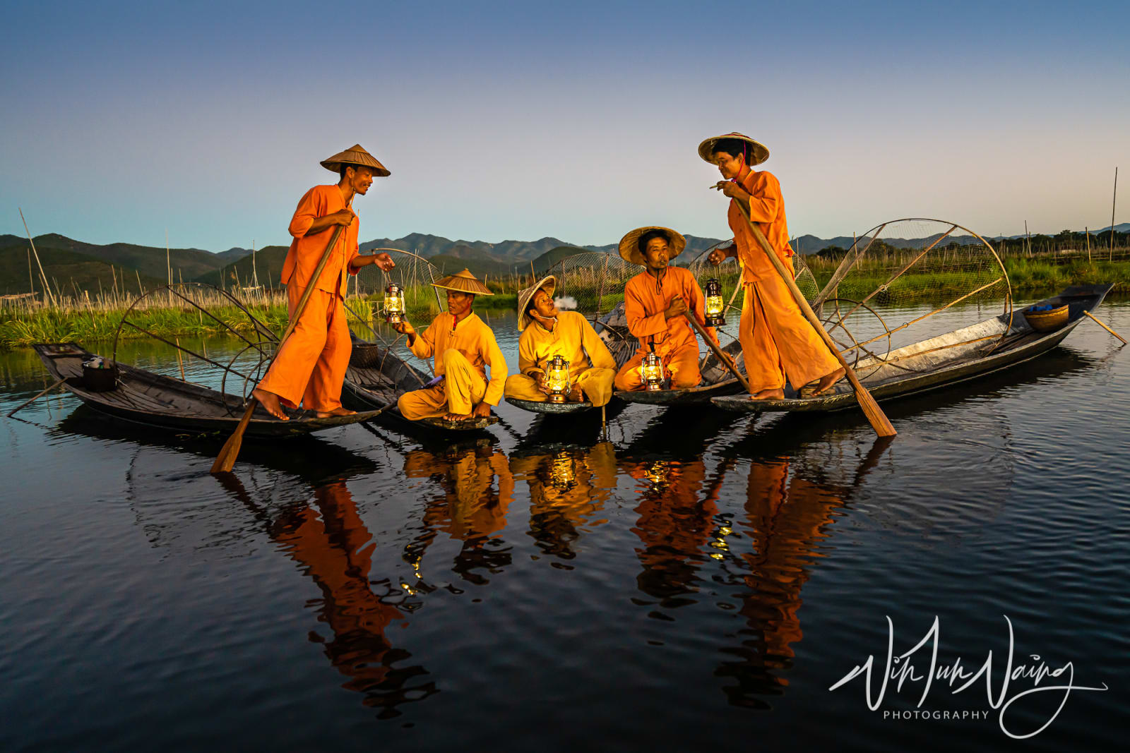 Inle Lake Fishermen — View 01