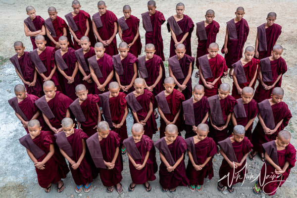 Novices in Myanmar Burma