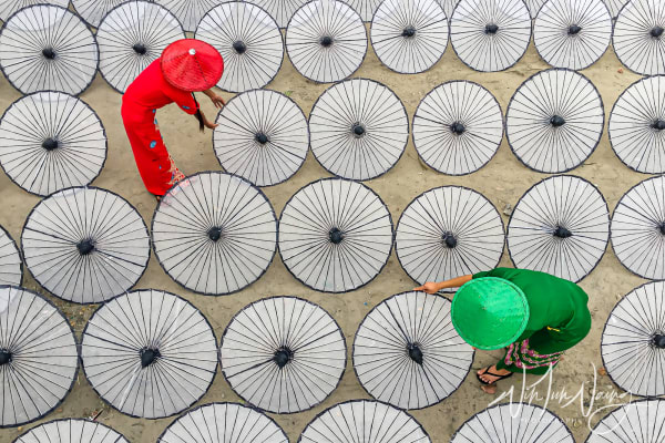 Making Umbrellas in Myanmar