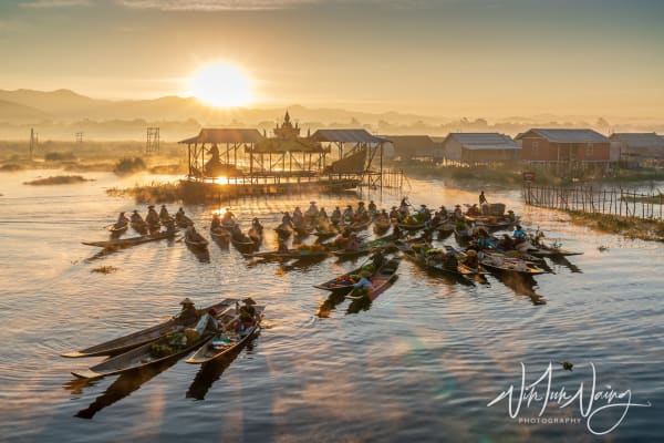 Inle Lake Floating Market