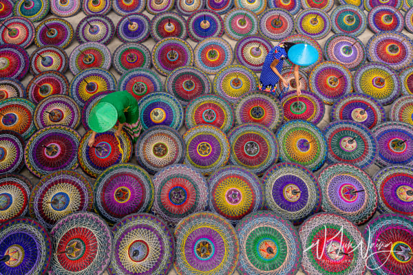 Myanmar Traditional Umbrellas