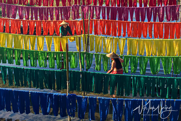 Handcrafted Colorful Lotus Fabrics