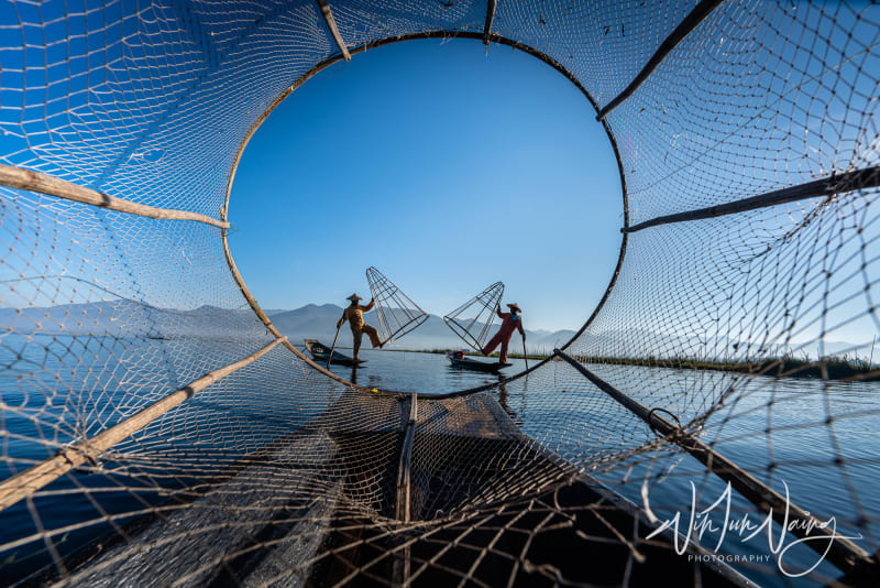 Leg-Rowing Fishermen