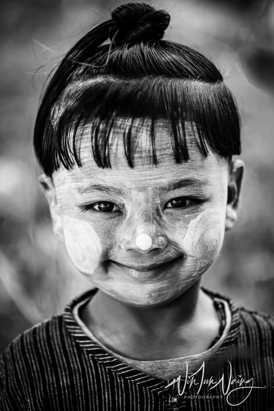 Burmese People with Thanaka