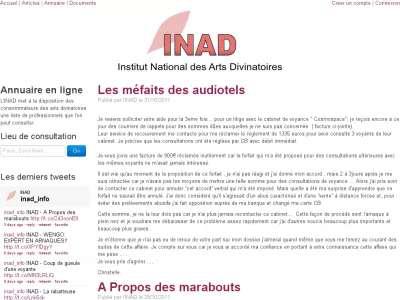 기사 “INAD 사이트의 새로운 버전!”의 삽화