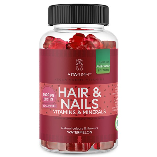 VitaYummy Hair & Nails Gummies Watermelon