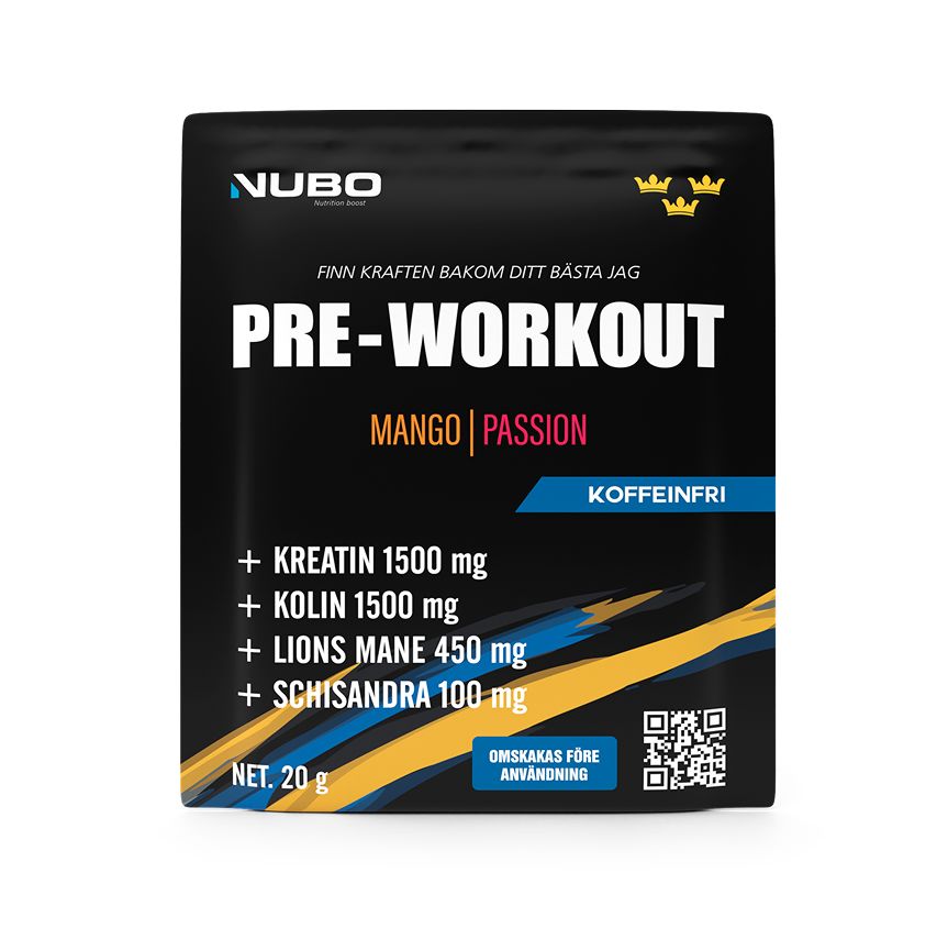 PWO Utan koffein Mango | Passion