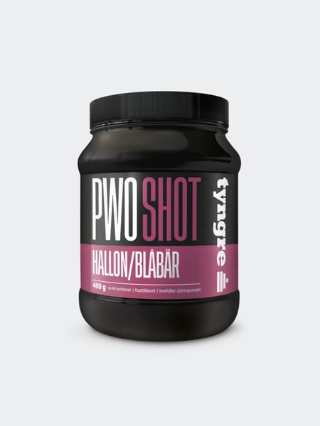 Tyngre PWO Shot Blåbär/Hallon