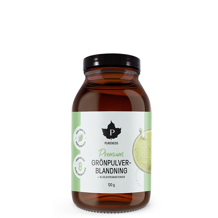 Premium Grönpulverblandning + mjölksyrabakterier
