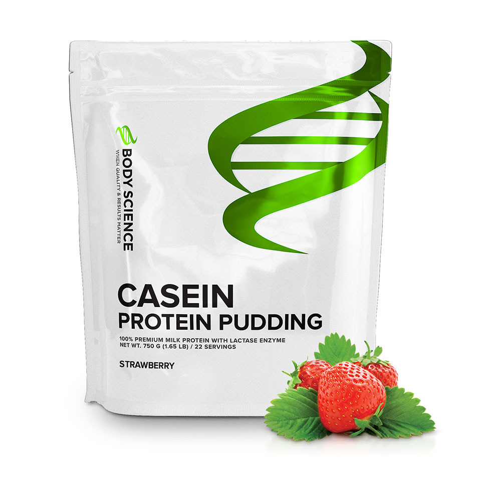  Body Science Casein Pudding Strawberry