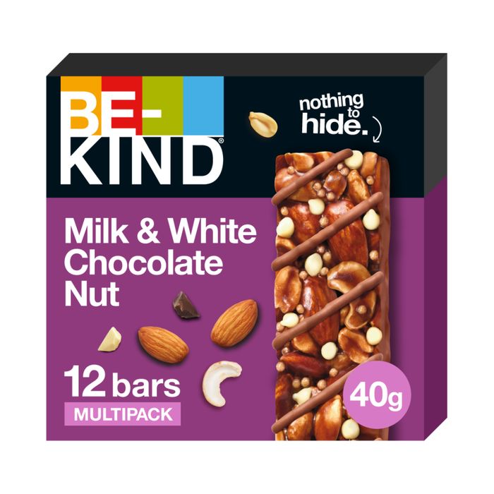 BeKind Bar Milk & White Chocolate Nut