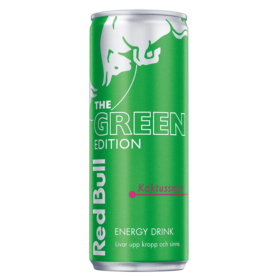 Red Bull Energy Drink Green Edition Kaktus