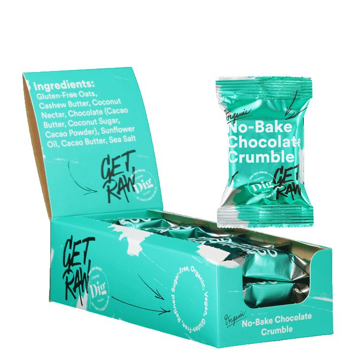 GET RAW Organic Bar Smulpaj No bake Chocolate Crumble
