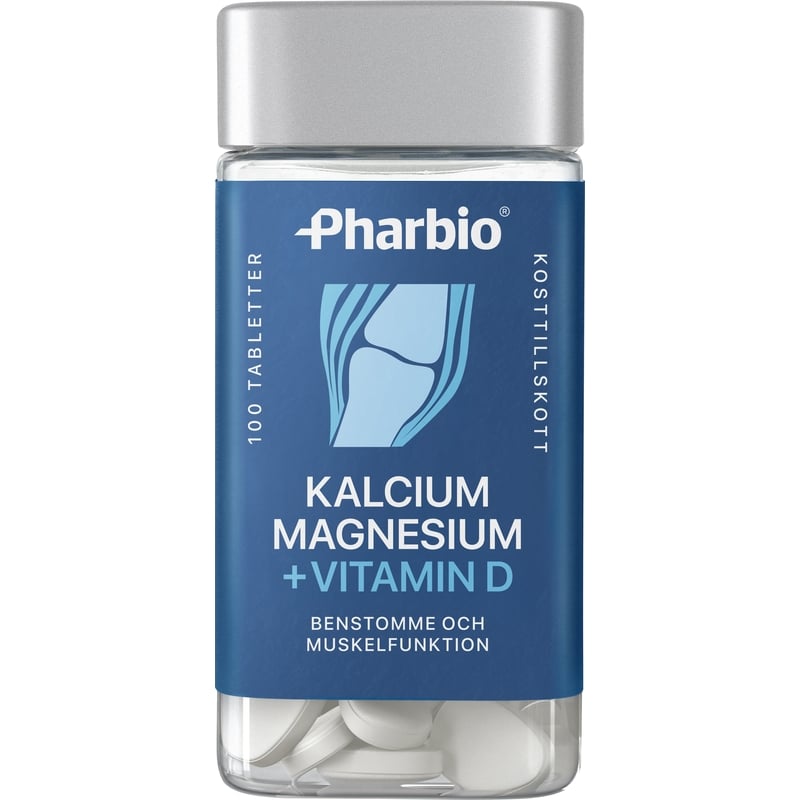 Pharbio Kalcium Magnesium + D-vitamin