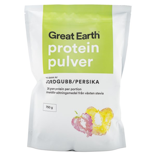 Great Earth Proteinpulver Jordgubb/Persika