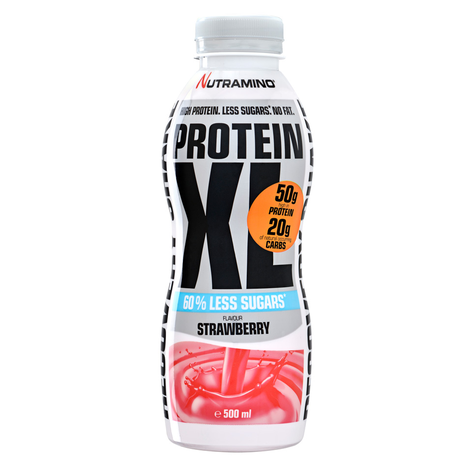 Nutramino Protein XL Shake - Less sugar Strawberry
