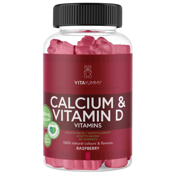VitaYummy Calcium & Vitamin D Gummies Raspberry