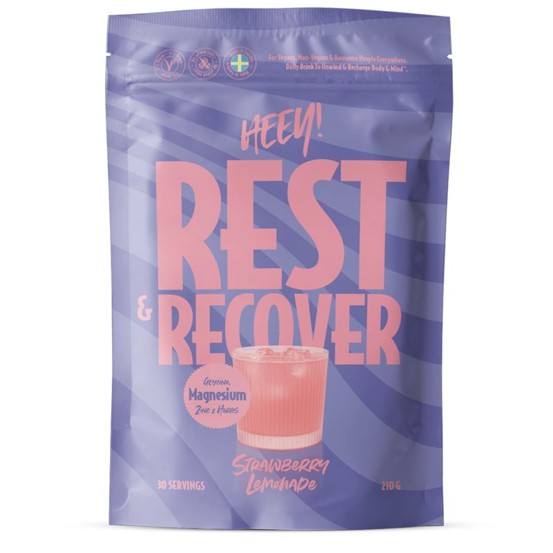 Heey! Rest & Recover Magnesium Strawberry Lemonade