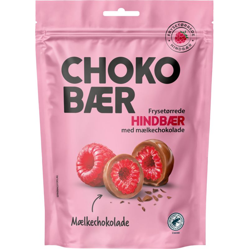 Nordthy Choco baer Frystorkade Hallon Mjölkchoklad