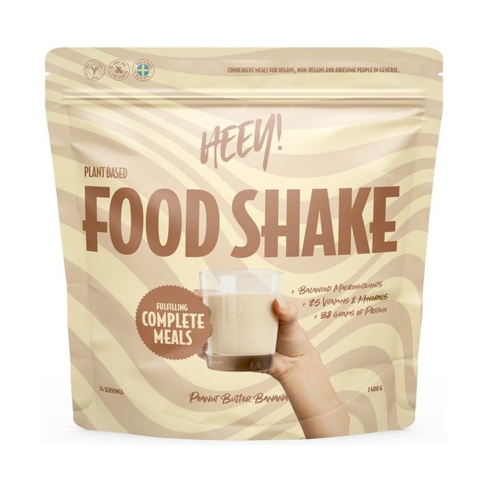  Heey! Vegansk Food Shake Måltidsersättning Peanut Butter Banana