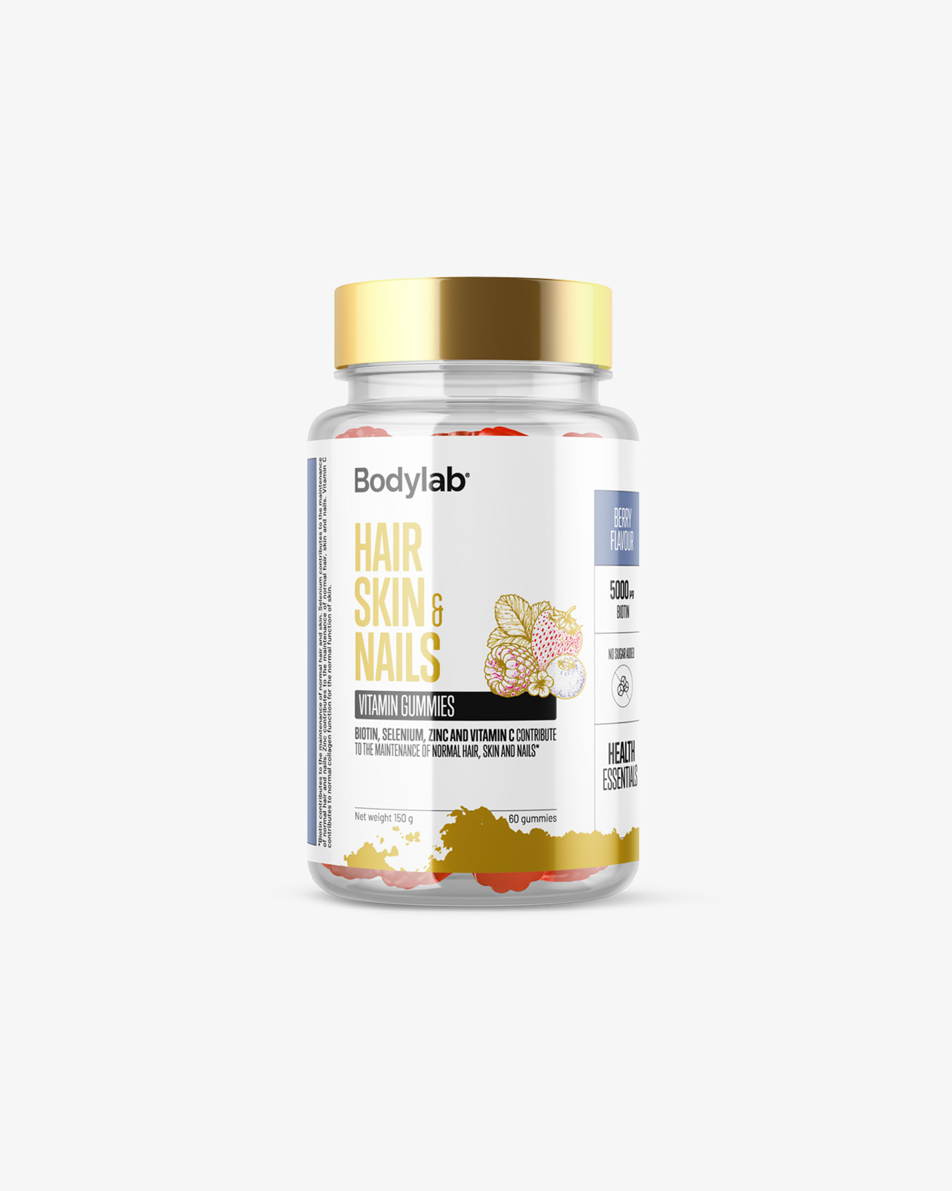 Bodylab Hair Skin & Nails Gummies Lemon Lime
