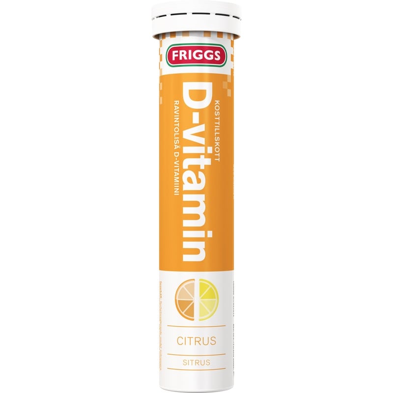 Friggs D-vitamin Citrus brustabletter
