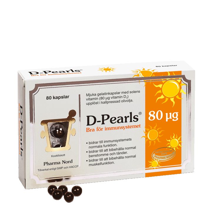 D-Pearls 80 µg 3200 IE