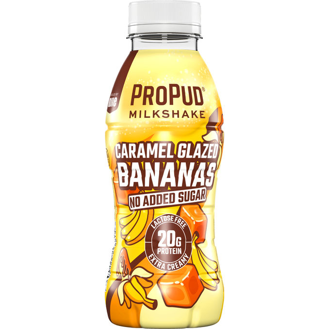 Propud Protein Milkshake Caramel Glazed Bananas