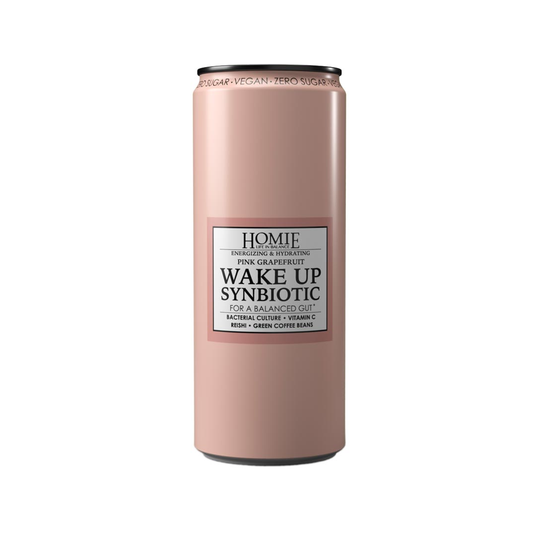 Homie Wake Up Synbiotic Pink Grapefruit