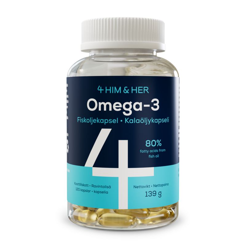 4HIM&HER Omega-3 80% Fiskeoljekapsel