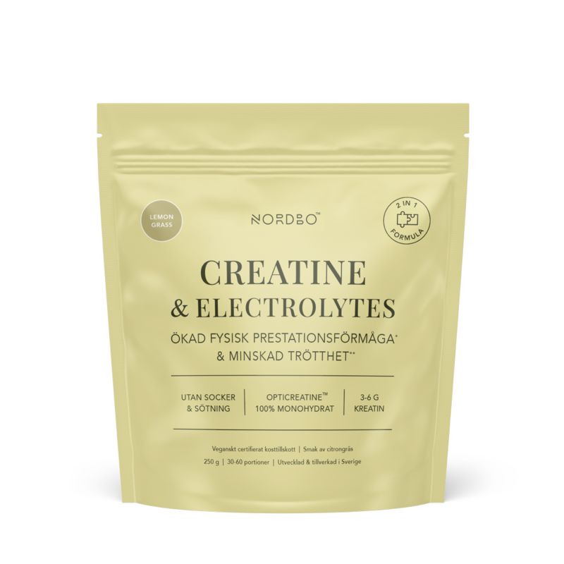 Nordbo Creatine & Electrolytes Citrongräs