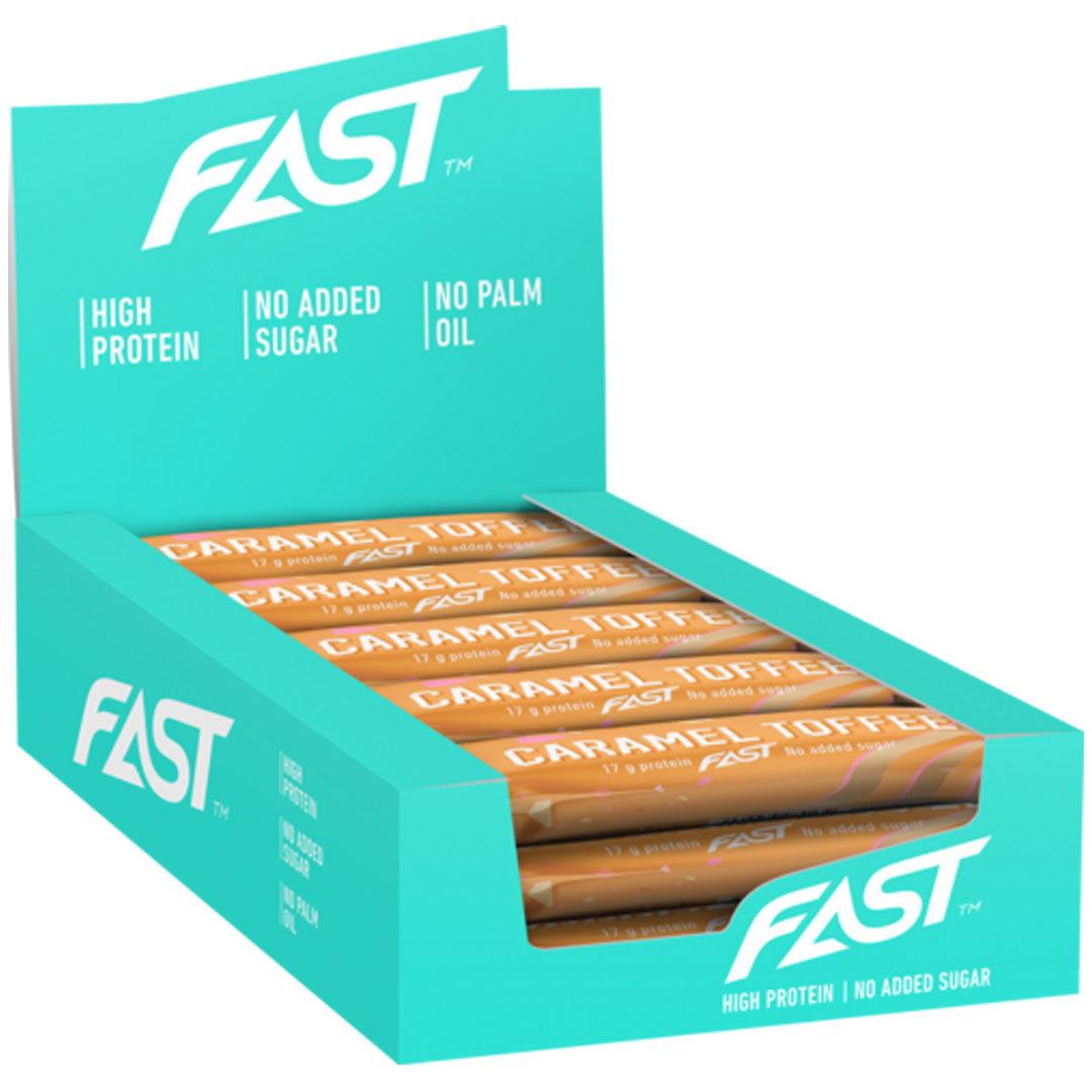 Fast Soft Crispy Protein Bar Caramel Toffee