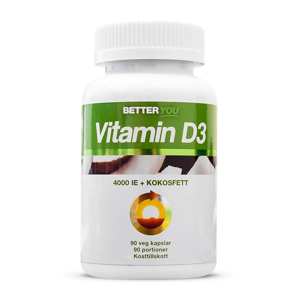 Vitamin D3 4000 IE + Kokosolja