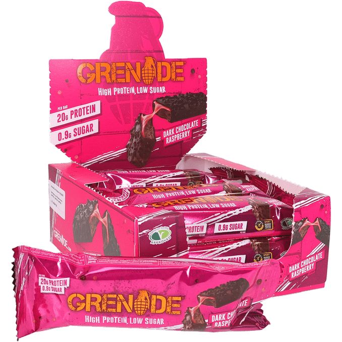 Grenade Proteinbar Mörk Choklad Hallon