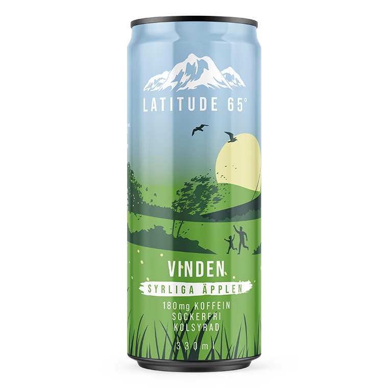 Latitude 65 Energidryck Vinden Syrliga Äpplen
