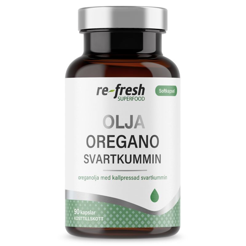 Re-fresh Superfood Oregano- och Svartkumminolja
