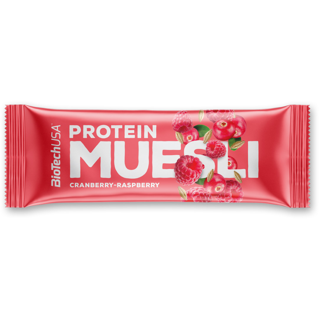 Biotechusa Protein Muesli Bar Cranberry & Raspberry