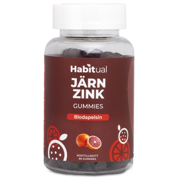 Habitual Zink + Järn Gummies Blodapelsin