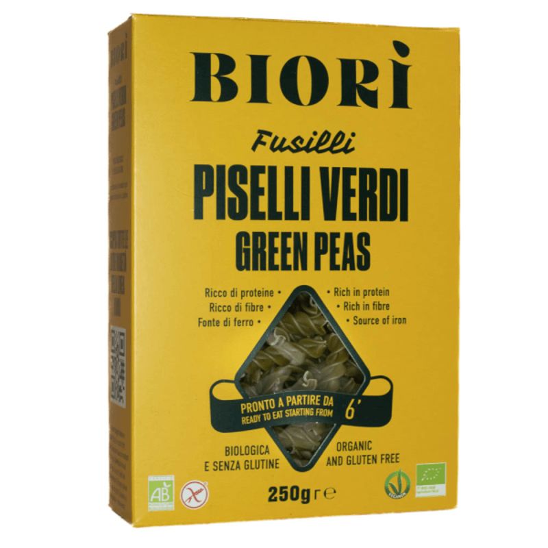 Biori Gröna Ärtor Pasta Fusilli EKO Glutenfri