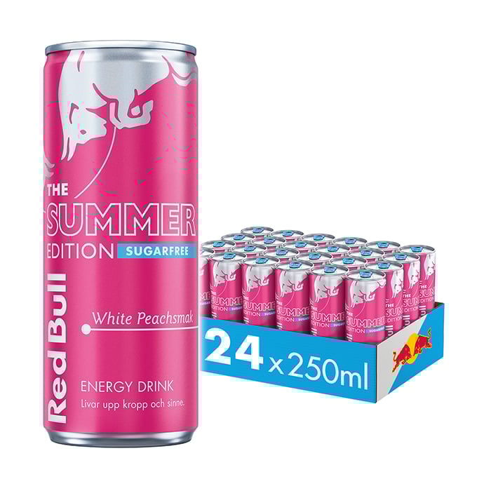 Red Bull Energy Drink Summer Edition White Peach