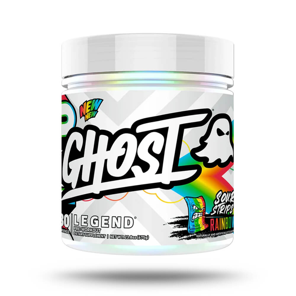 Ghost Legend PWO Sour Strips Rainbow Candy